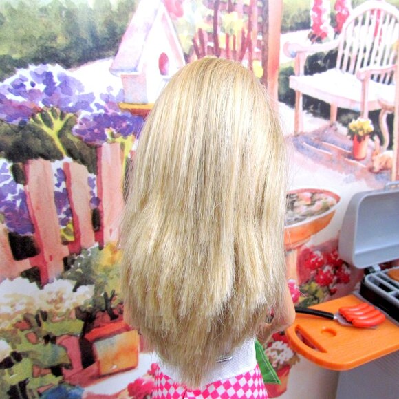 BARBIE BARBEQUE, ARTICULATED ARMS DOLL + HOT DOG BBQ + STAND, CUTE APRON OUTFIT - Picture 5 of 7